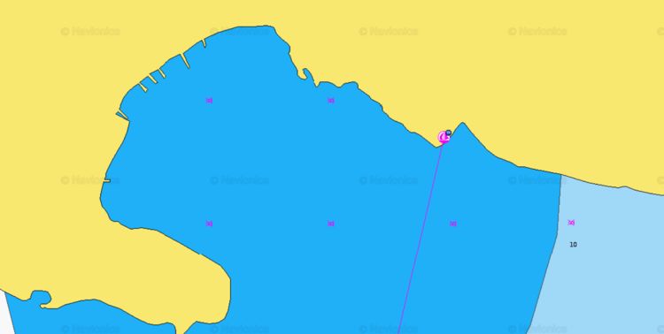 Открыть карту Navionics стоянок яхт в бухте Гемиле